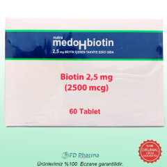 Medohbiotin Biotin 2,5mg 60 Tablet