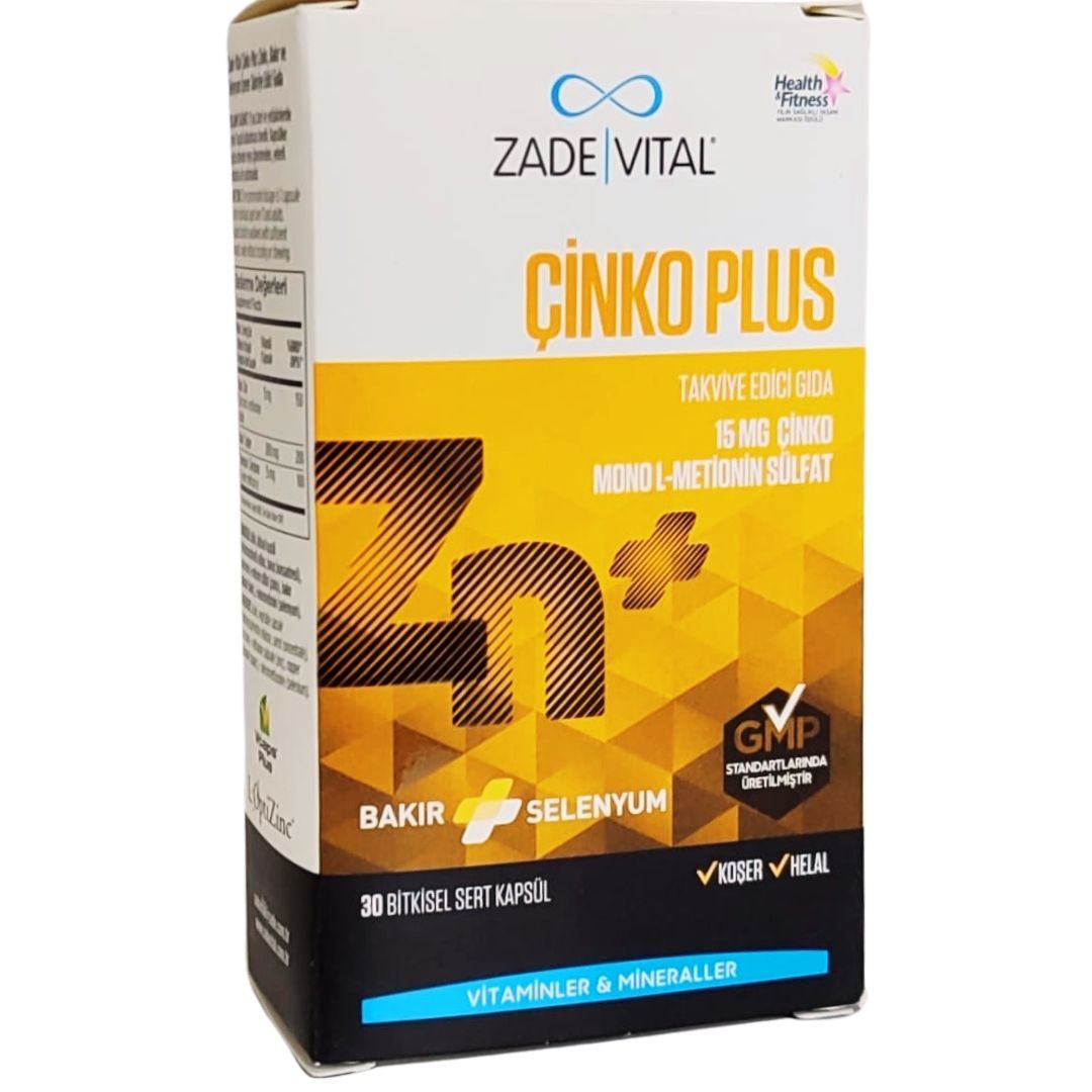 Zade Vital Çinko Plus 30 Kapsül