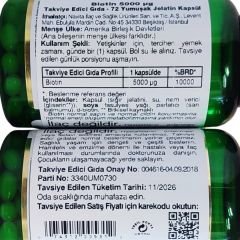 Nature's Bounty Biotin 5000 mcg 72 Kapsül