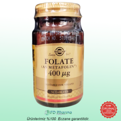 Solgar Folate (Metafolin) 400 mcg 50 Tablet