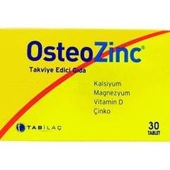 Osteozinc Takviye Edici Gıda 30 Tablet