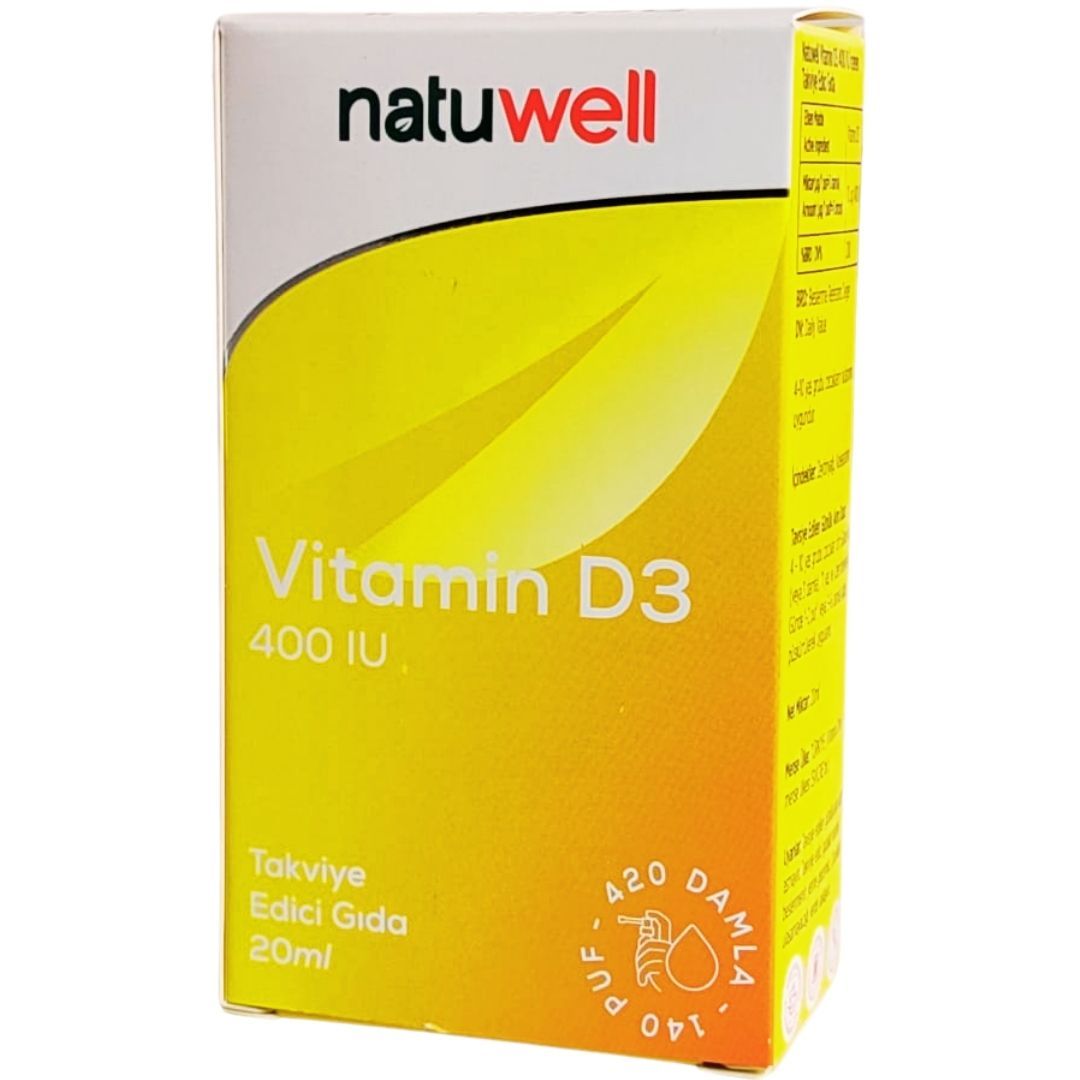 Natuwell Vitamin D3 400IU Sprey 20 ml 420 Damla - 140 Puf