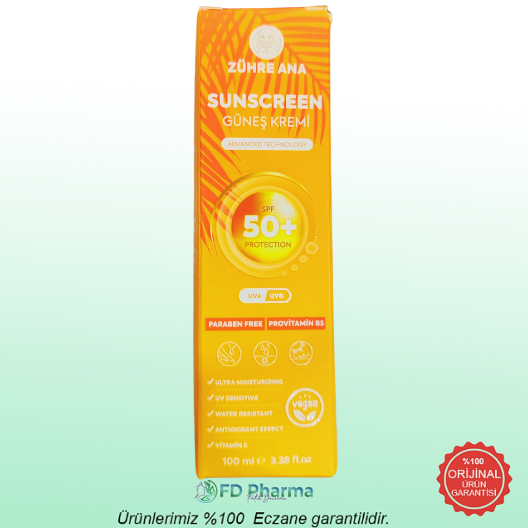 Zühre Ana Sunscreen Güneş Kremi SPF50 100 ml