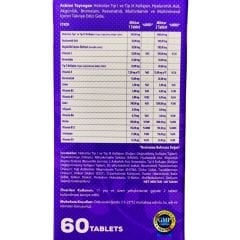 Asbien Taycogen Collagen,Resveratrol,Hyaluronic Acid ve Vitaminler İçeren Gıda Takviyesi 60 tablet