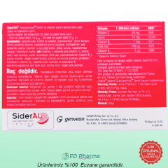 Sidefer Sukrozomiyal Demir ve Vitamin İçeren Takviye Edici Gıda Stik