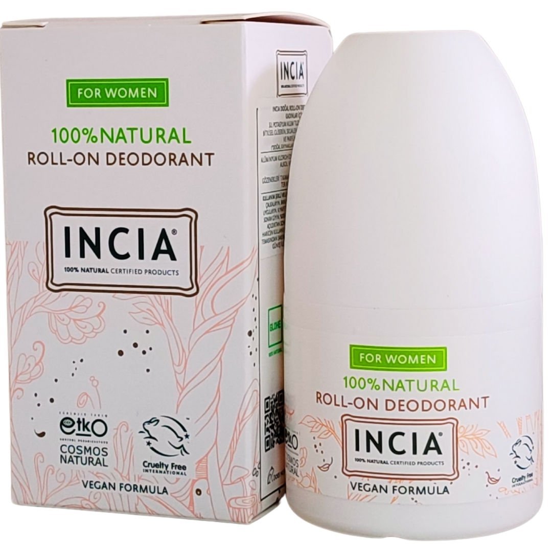 Incia Roll On Deodorant Hassas Ciltler İçin Ter Kokusu Önleyici Lekesiz 50 ml