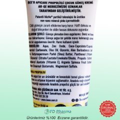 Bee'o Apicare Propolisli Çocuk Güneş Kremi SPF50 80 ml