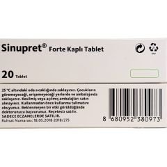 Bionorica Sinupret Forte Kaplı 20 Tablet