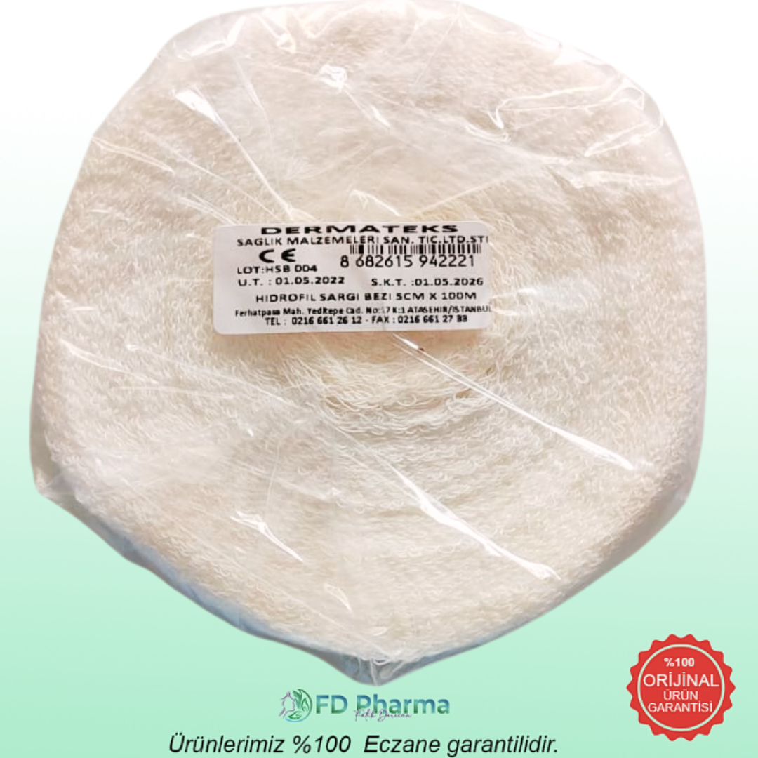 Dermateks Hidrofil Sargı Bezi  5cm x 100Metre