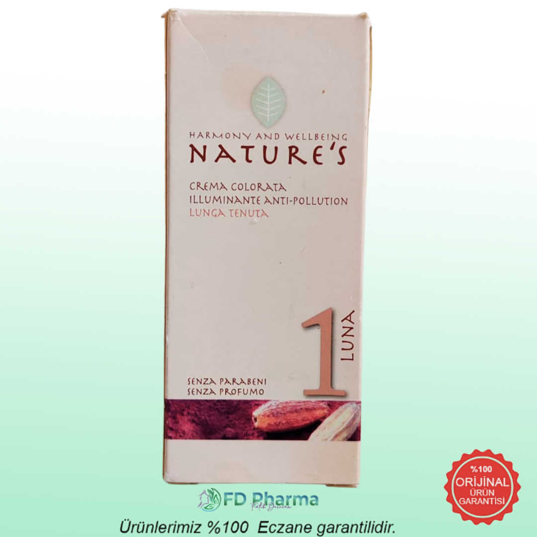 Nature's Coloured Cream No: 1 30 ml  Renkli Nemlendirici ve Koruyucu