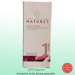 Nature's Coloured Cream No: 1 30 ml  Renkli Nemlendirici ve Koruyucu