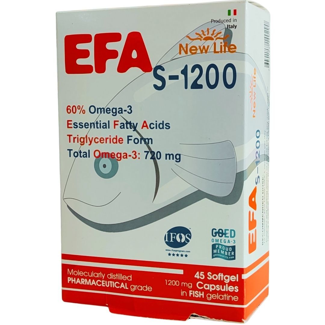 New Life EFA S-1200 Omega 3 Takviye Edici Gıda 45 Kapsül