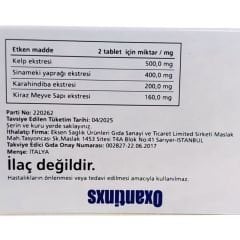 Oxantinxs 60 Bitkisel Tablet