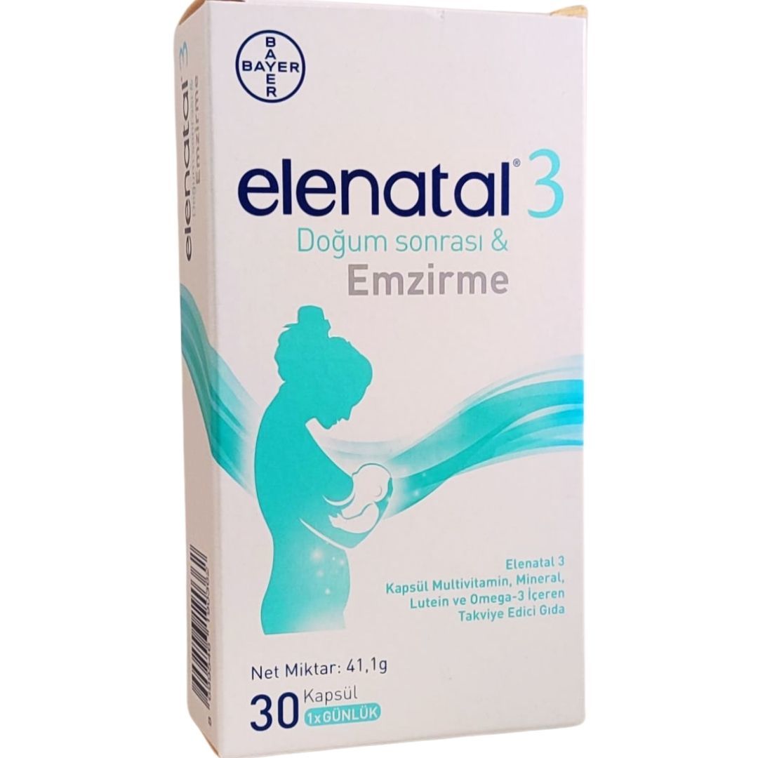 Elenatal 3 Doğum Sonrası & Emzirme 30 Kapsül