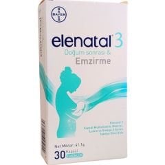 Elenatal 3 Doğum Sonrası & Emzirme 30 Kapsül