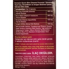 Nutraxin Quick Slim Cleanse Formula 7 Detox 14 Tablet