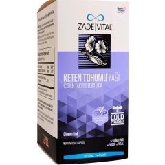 Zade Vital Keten Tohumu Yağı 60 Yumuşak Kapsül