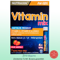 Nutraxin For Kids Vitamin Mix 7 Adet İçime Hazır Şişe