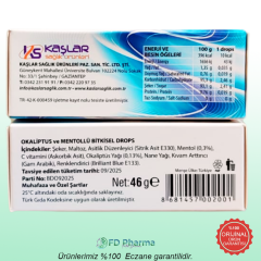 Biodrops Okaliptus Mentol C Vitaminli Pastil 18'li