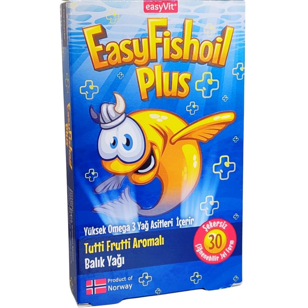 Easy Fish Oil Plus Tutti Frutti Aromalı Balık Yağı 30 Çiğnenebilir Jel