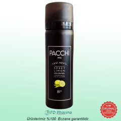 Pacchi Yeni Nesil Sprey Limon Kolonya 81 Derece 50 ml