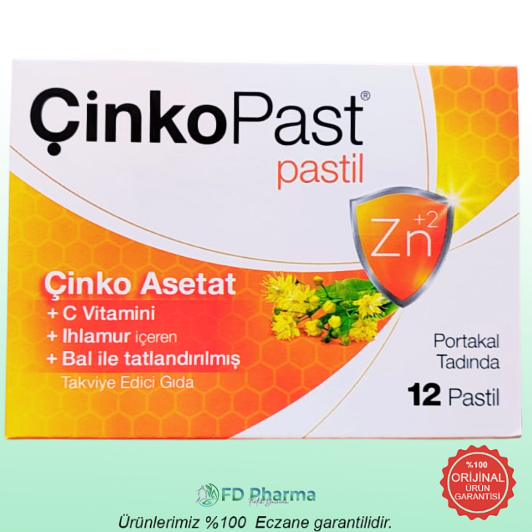 Çinkopast C Vitamini Ihlamur Bal Pastil 12'li