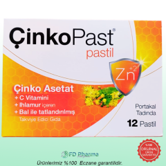 Çinkopast C Vitamini Ihlamur Bal Pastil 12'li