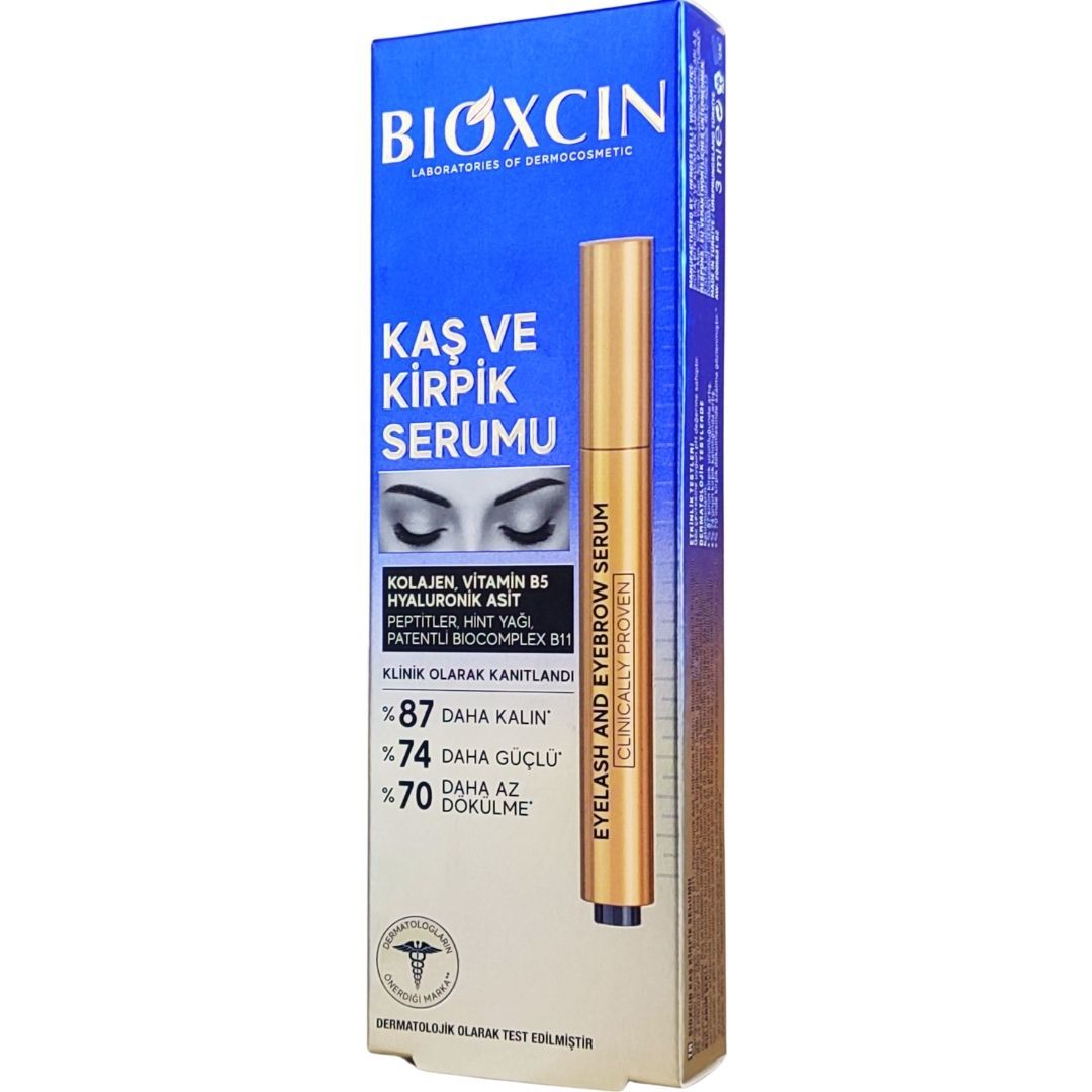 Bioxcin Kolajen ve Hyaluronik Asit İçerikli Kaş ve Kirpik Serumu 3 ml