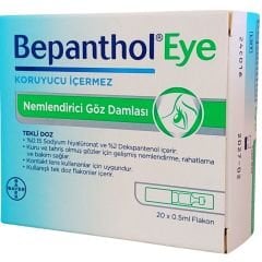 Bepanthol Eye Tekli Doz Nemlendirici Göz Damlası 20 Flakon