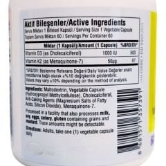Suda Vitamin Suda-D D3+K2 Takviye Edici Gıda 60 Kapsül