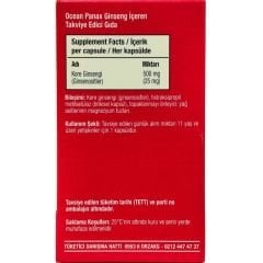 Ocean Panax Ginseng 500 mg 60 Kapsül