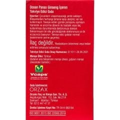 Ocean Panax Ginseng 500 mg 60 Kapsül