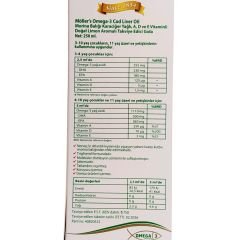 Möller's Omega 3 Limonlu Balık Yağı Şurubu 250 ml