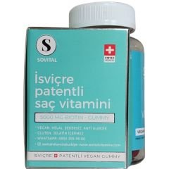 Sovital Hair Vitamins İsviçre Patentli 60 Gummies