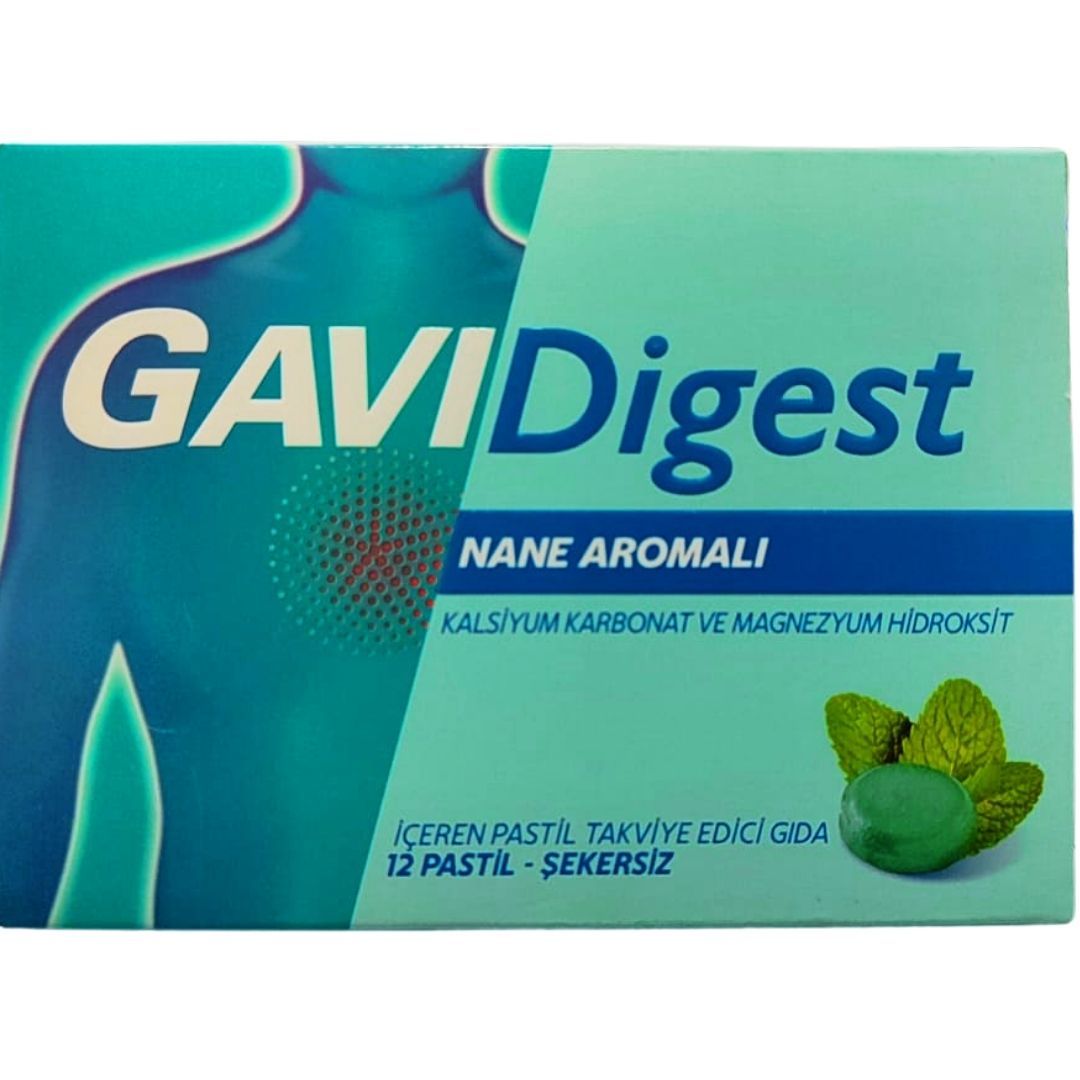 Gavidigest Nane Aromalı Şekersiz 12 Pastil