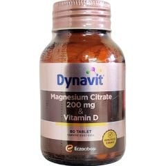 Dynavit Magnesium Citrate 200 mg & Vitamin D 60 Tablet