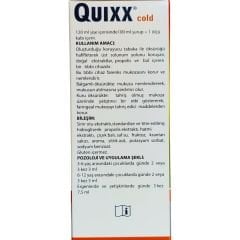 Quixx Cold Propolis, Sinir Otu, Hatmi ve Çiçek Balı İçeren Takviye Edici Gıda 120 ml