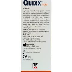 Quixx Cold Propolis, Sinir Otu, Hatmi ve Çiçek Balı İçeren Takviye Edici Gıda 120 ml
