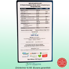 NBT İlaç Methyllife Takviye Edici Gıda 60 Kapsül