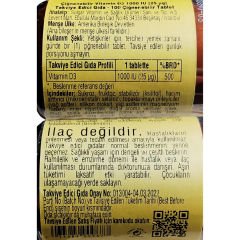 Solgar Vitamin D3 Cheaweble 1000 IU 100 Tablet - Çiğnenebilir Form