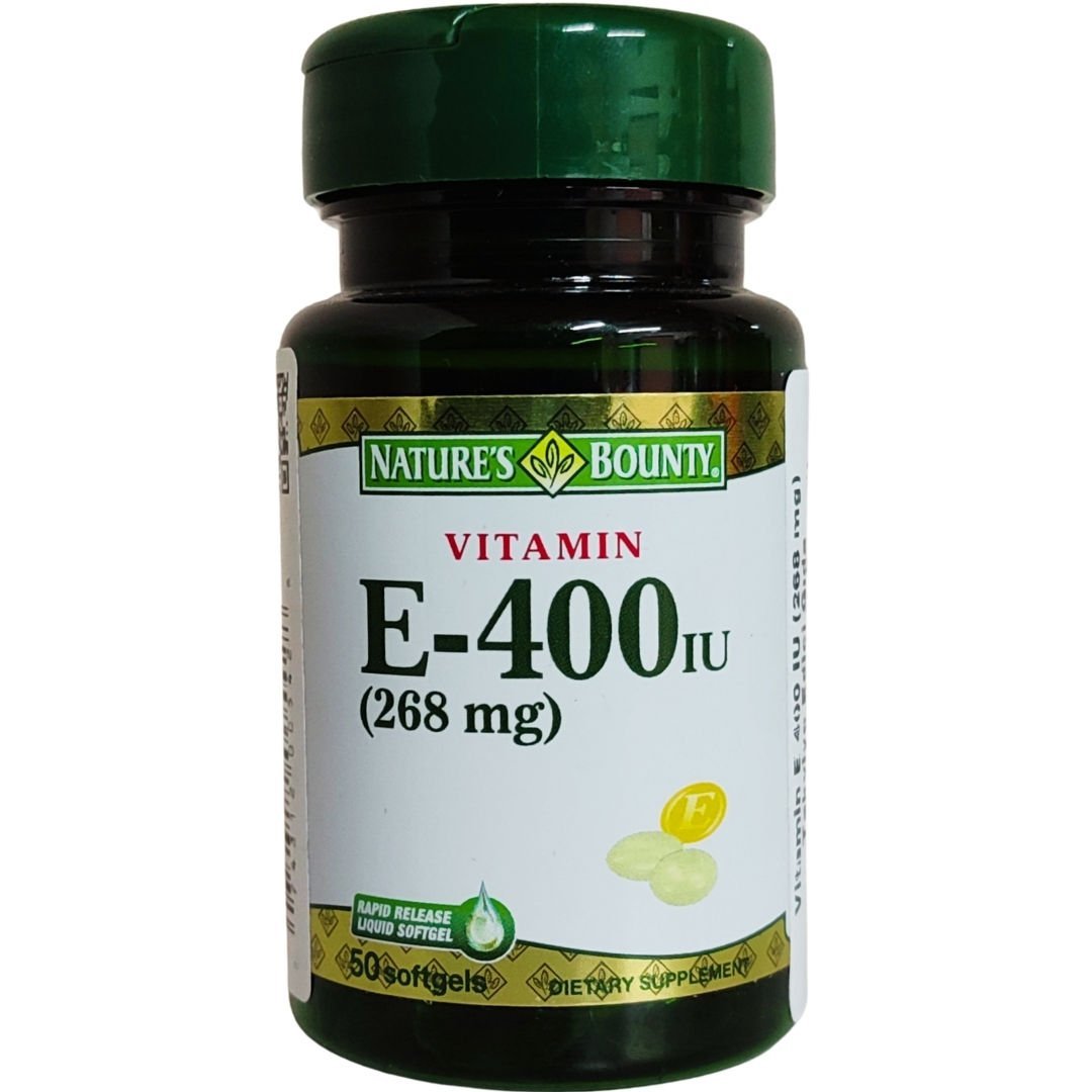 Natures Bounty Vitamin E-400 IU Takviye Edici Gıda 50 Jelatin Kapsül